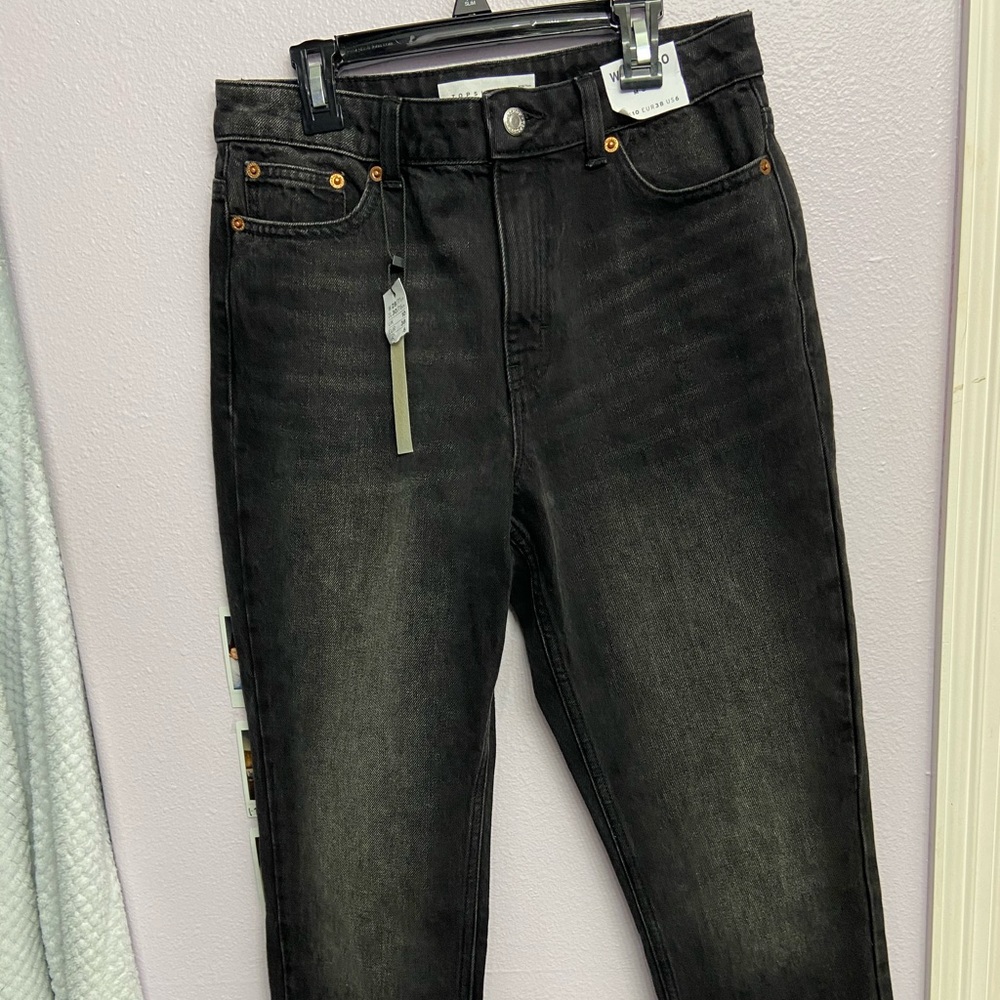 Topshop Black Mom Jeans